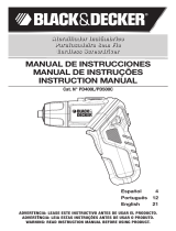 Black & Decker PD400 Manual de usuario