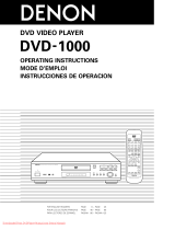 Denon DVD-1000 Instrucciones de operación