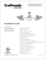 Craftmade BW248AG6 Guía de instalación