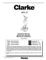 Clarke BOS-18 Manual de usuario
