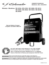 Schumacher Electric SE-4022 SE-6030 El manual del propietario