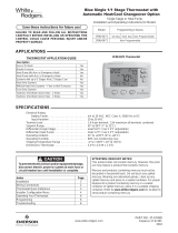 Technics White Rodgers 1F86-0471 Manual de usuario