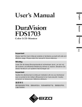 Eizo DuraVision FDS1703 Manual de usuario
