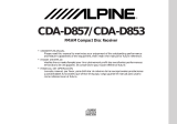 Alpine CDA-D857 El manual del propietario