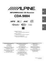 Alpine cda-9884 Manual de usuario