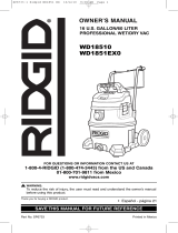 RIDGID WD1851EX0 El manual del propietario