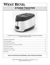 West Bend Studio Toaster Manual de usuario
