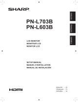 Sharp PN-L703B Guía de instalación