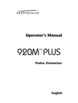 Respironics 920M Manual de usuario