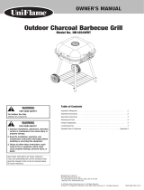 Blue Rhino Outdoor Charcoal Barbecue Grill NB1854WRT-C Manual de usuario