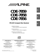 Alpine CDE-7856 Manual de usuario