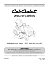 Cub Cadet SLTX1054 Manual de usuario