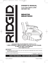 RIDGID WD40700 El manual del propietario