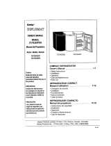 Danby DCR033W El manual del propietario