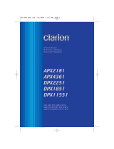 Clarion APX4361 Manual de usuario