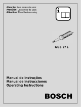 Bosch GGS 27 L PROFESSIONAL Instrucciones de operación