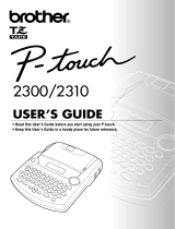 Brother P-touch 2310 Manual de usuario