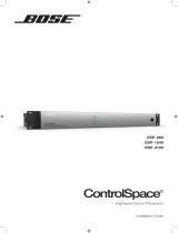 Bose Professional ControlSpace ESP-1240 Guía de instalación
