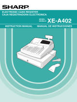 Sharp XE-A402 Manual de usuario