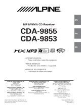Alpine CDA-9855 El manual del propietario
