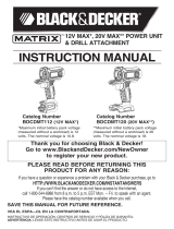BLACK DECKER BDCDMT120IA Manual de usuario