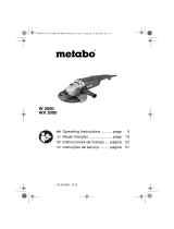 Metabo W2000 7 INCH Instrucciones de operación