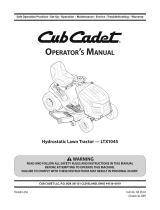 Cub Cadet SLTX 1050 Manual de usuario