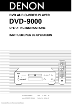 Denon DVD-9000 Instrucciones de operación