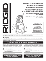 RIDGID R2901 Guía de instalación