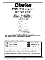 Clarke Focus II Mid-Size Autoscrubber Boost 28 Manual de usuario