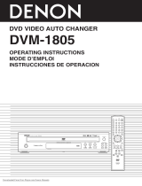 Denon DVM-1805 - DVD Changer Instrucciones de operación