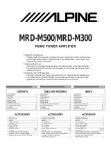 Alpine MRD-M500 Manual de usuario