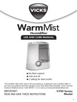 Vicks WarmMist V750 Series Manual de usuario