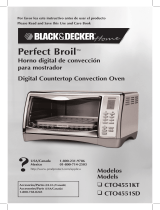 Black and Decker Appliances Perfect Broil CTO4501S Manual de usuario
