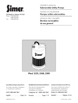 Simer Pumps 2360 Manual de usuario