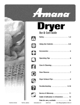 Amana NDE5800AZW El manual del propietario