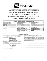 Maytag MGT3800TW - 27" Gas Laundry Center El manual del propietario