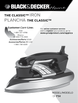 Black & Decker THE CLASSIC F54 Manual de usuario