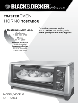 Black & Decker Toast-R-Oven Classic TRO964 Guía del usuario