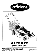 Ariens A173K22 (96136100) El manual del propietario