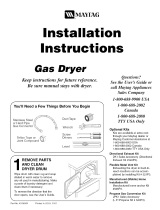 Maytag NDG2335AWW Guía de instalación