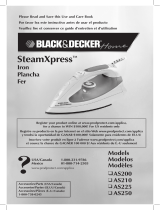 Black and Decker Appliances AS210. AS225 Guía del usuario