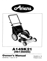 Ariens A149K21 (96136000) El manual del propietario