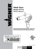 Wagner SprayTech HT775 Heat Gun Manual de usuario