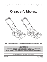 MTD B20 series Manual de usuario
