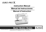 Euro-Pro 8260 El manual del propietario
