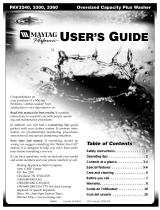 Maytag PAV3360 Manual de usuario
