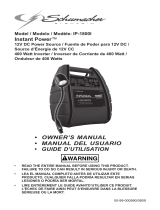 Schumacher Instant Power IP-1800I Manual de usuario