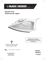 BLACK DECKER F210 Manual de usuario