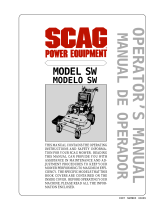 Scag Power Equipment SW Belt Drive Manual de usuario